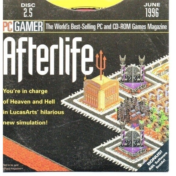 Vintage "PC Gamer" CD-ROM; Afterlife & More - Picture 1 of 2